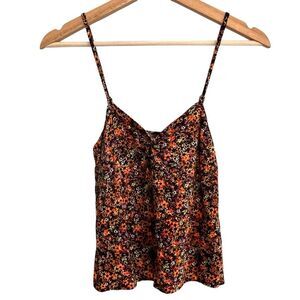 SO Y2K Babydoll Ditsy Floral Cami Top Size XS Cottage Prairie Chic Dark Fairy
